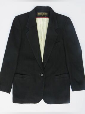 Vintage John Meyer Collection 100% Camel Hair Coat Black